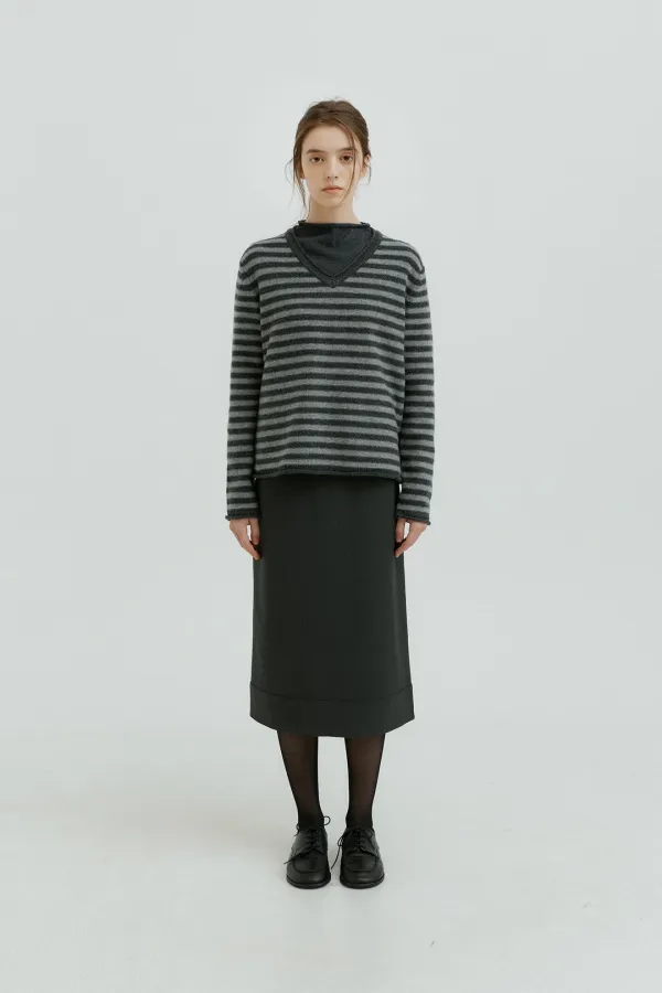 Niro Stripe V-Neck Knit