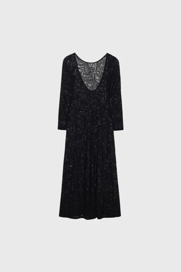 Lace dress (white / black)