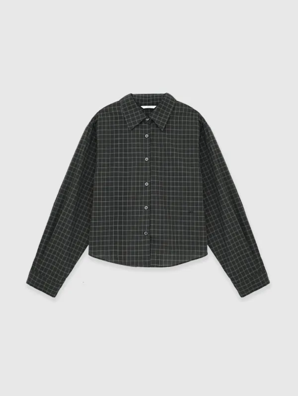 Classic Plaid Shirt (Charcoal)