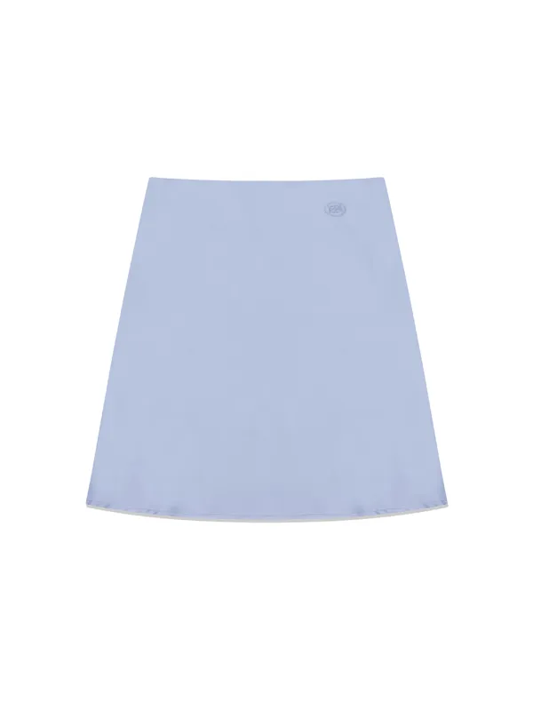 [키키 수이 착용] Essential Satin Mini Skirt Sky Blue