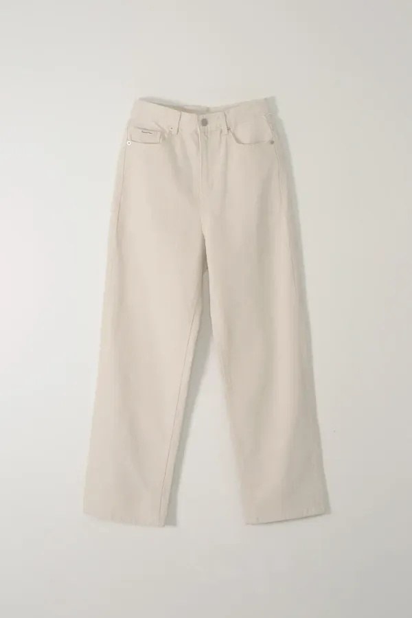 NATURAL DENIM PANTS_CREAM
