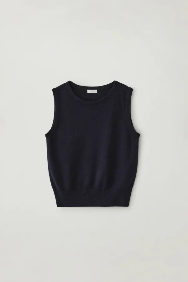Autumn knit vest (Navy)