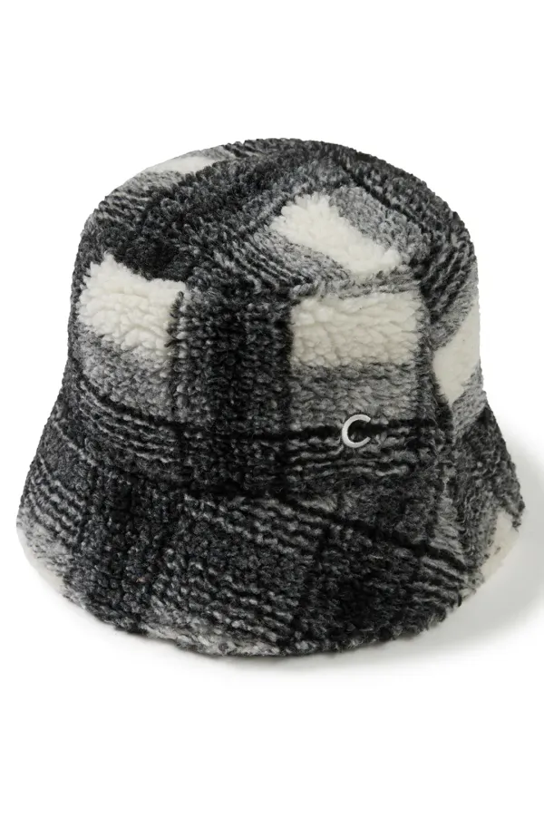 [24FW clove] Check Bucket Hat (Black)