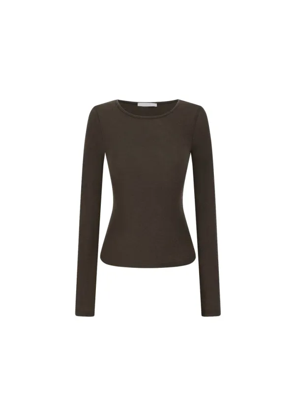 Round t-shirt, Brown