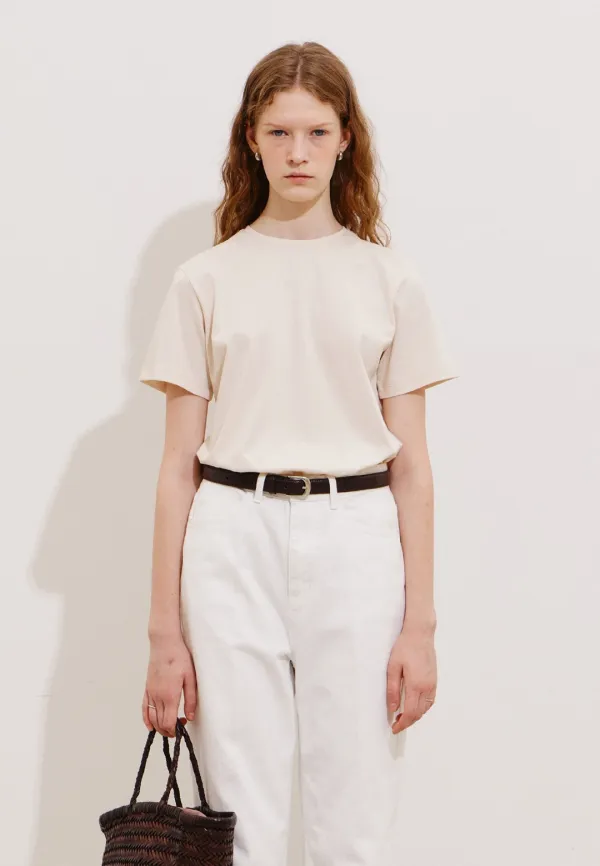 SILKET HALF T-SHIRTS - BEIGE