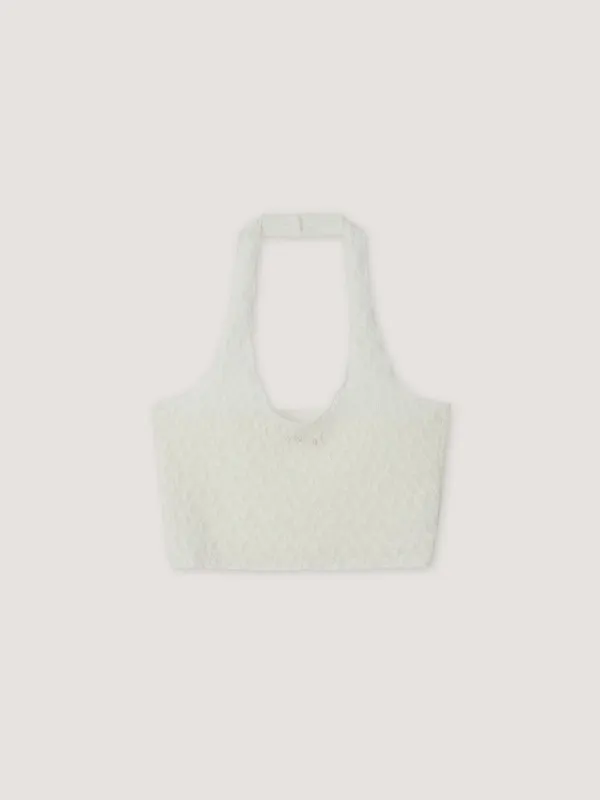 [2nd] Pumfy Halter Top - Cream