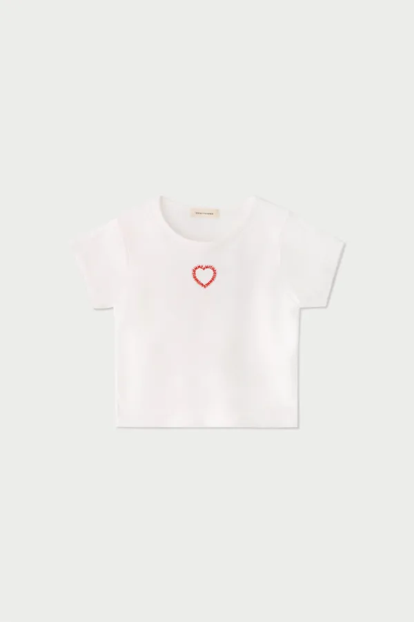 Heart lettering t-shirt_ivory