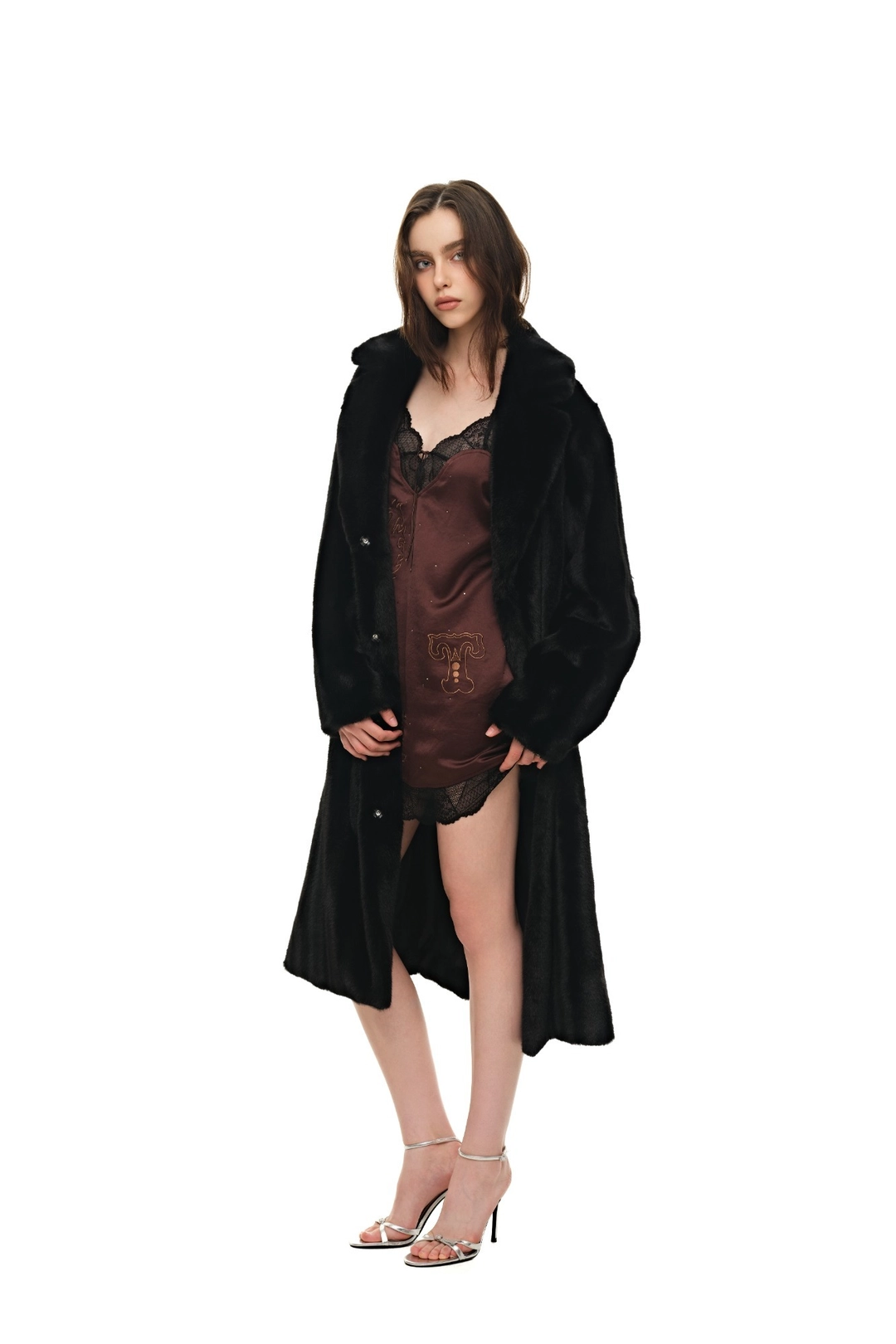 투머치택스 FAUX FUR LONG COAT (BLACK) 상품 이미지 1