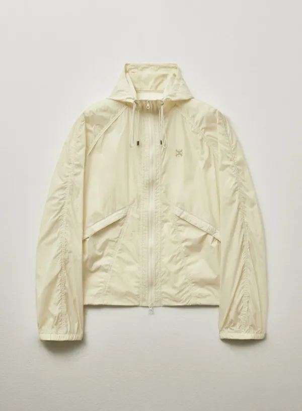 Parasail Hood Zip-up Jacket - Cream