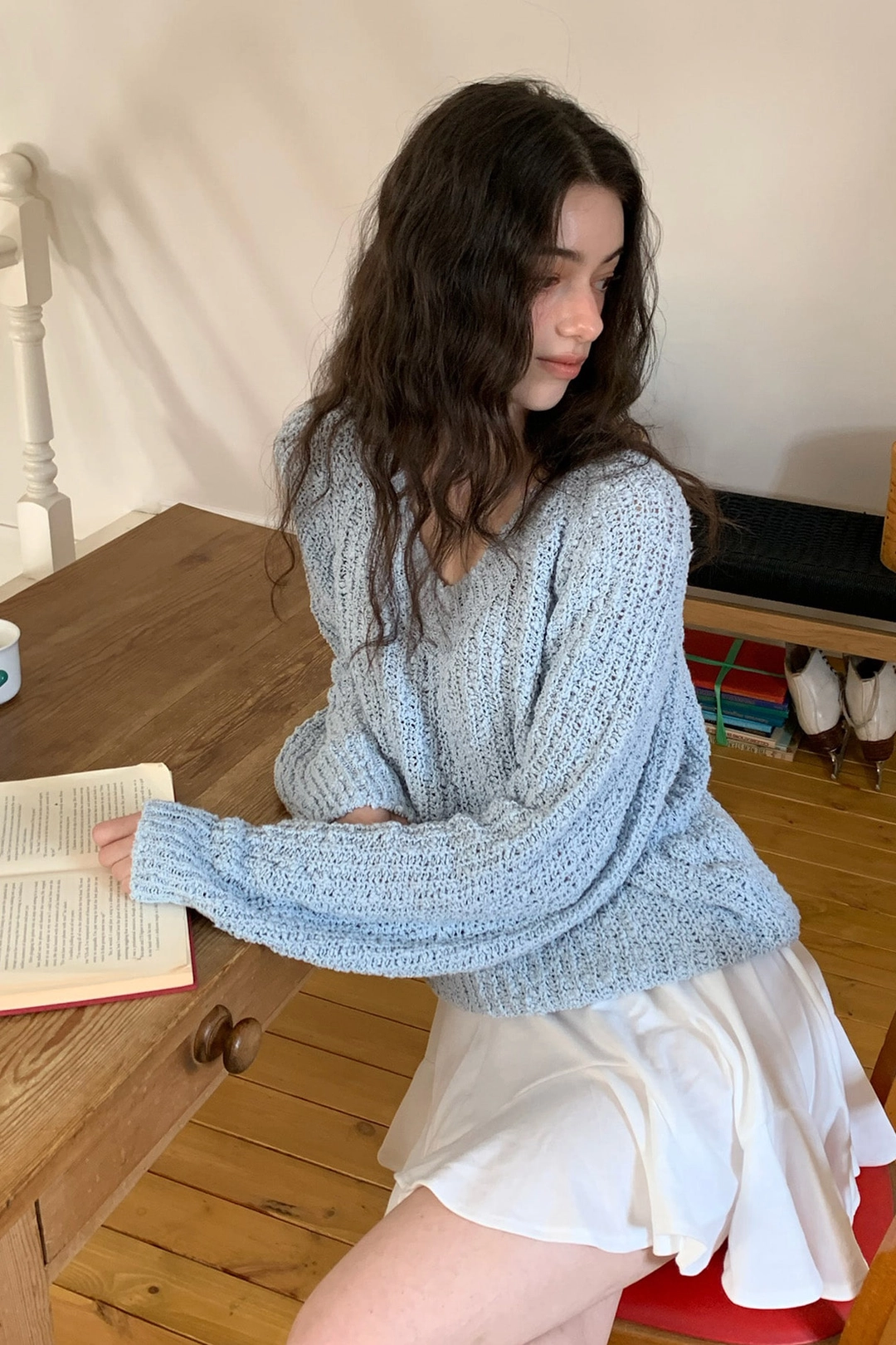 리리수 Candi Knitsweater / Blue 상품 이미지 3
