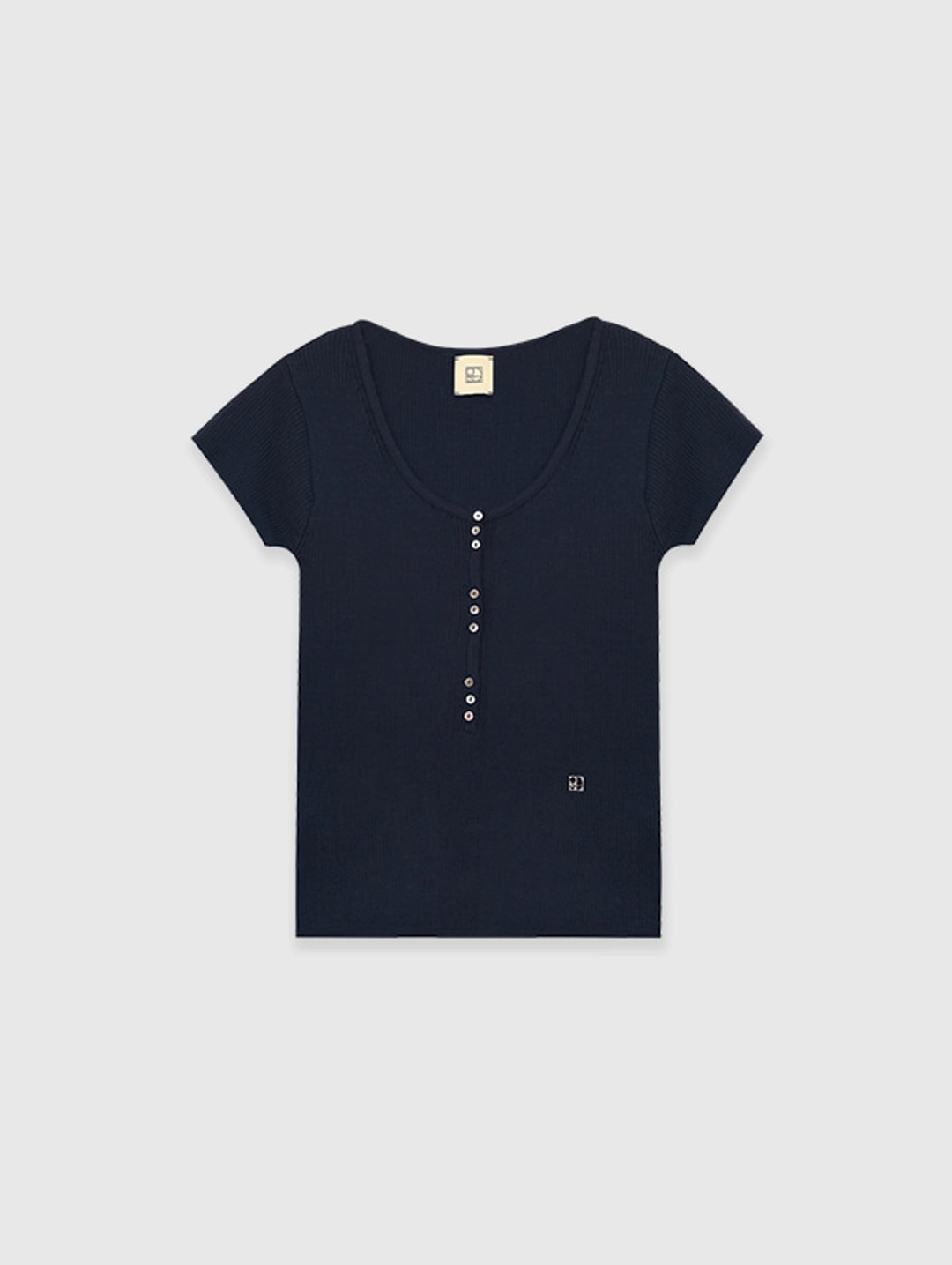 오디에스 Limited Henley Neck Knit (Midnight Navy) 상품 이미지 3