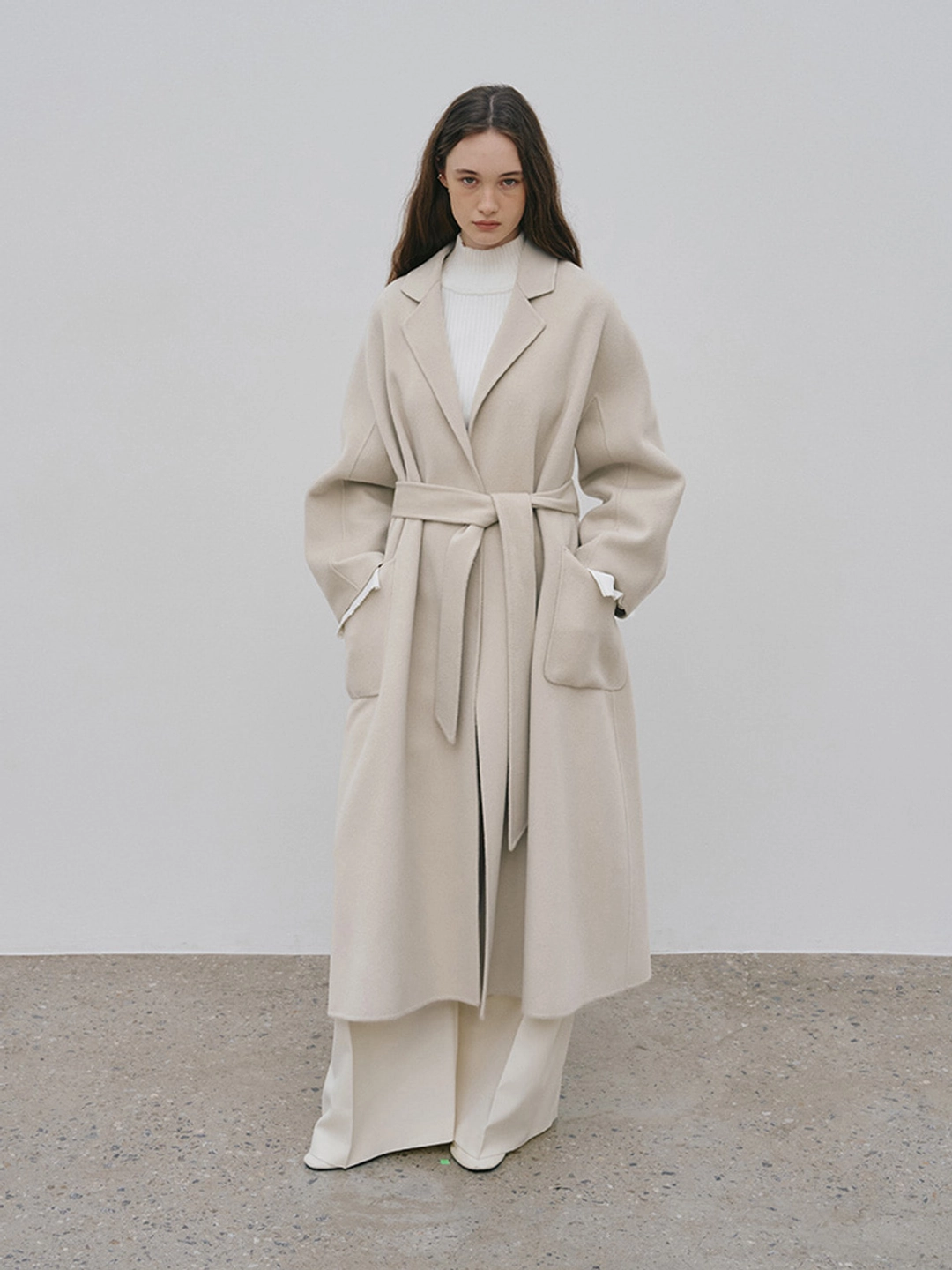 뮤제 [REFURB] MAGOT Reversible Merino Wool Handmade Coat_Cream Ivory 상품 이미지 1