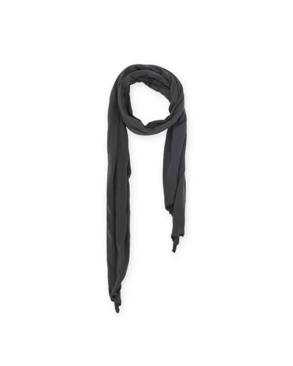 Cashmere Jersey Muffler, Charcoal