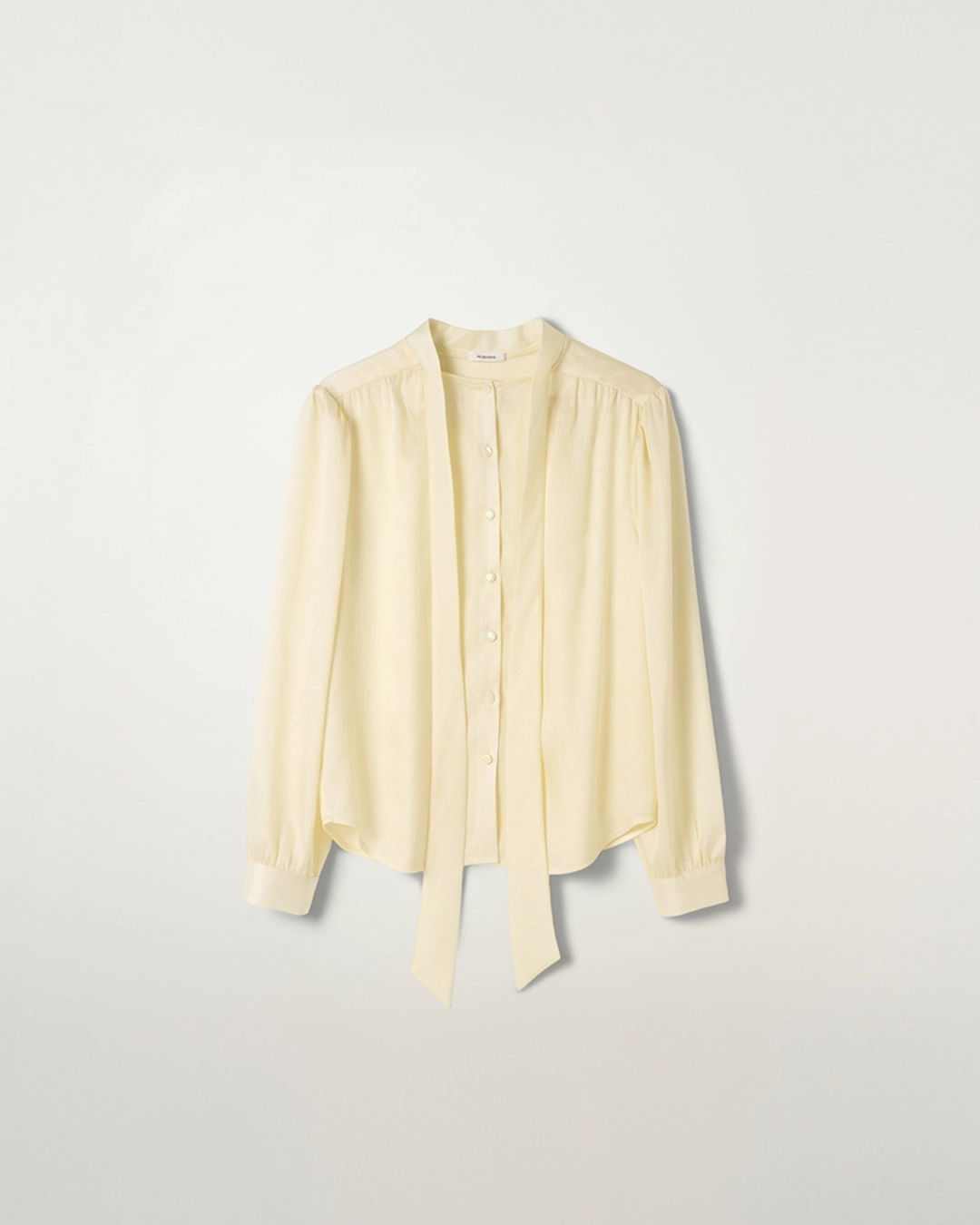 누아르나인 Tie Blouse [CREAM] 상품 이미지 1
