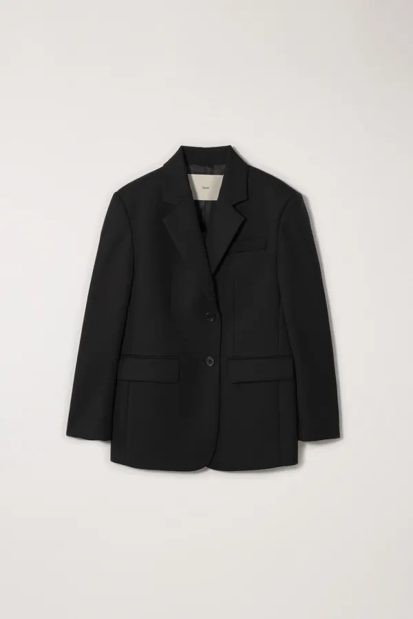 ESSENTIAL 2 BUTTON WOOL BLAZER BLACK_UDJA6C202BK