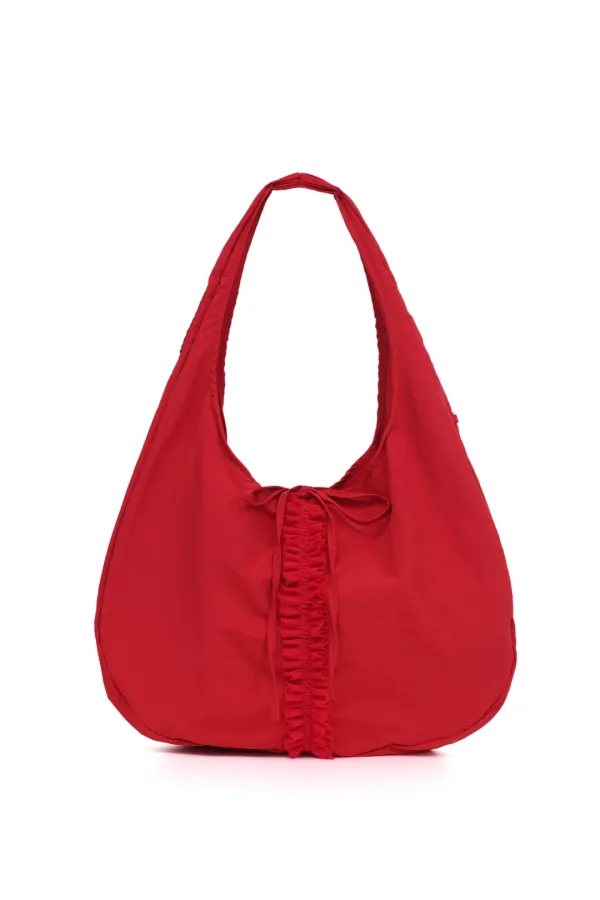 [2차 재입고] [X MA JOURNÉE] 프릴 호보 백  frill hobo bag (strawberry)