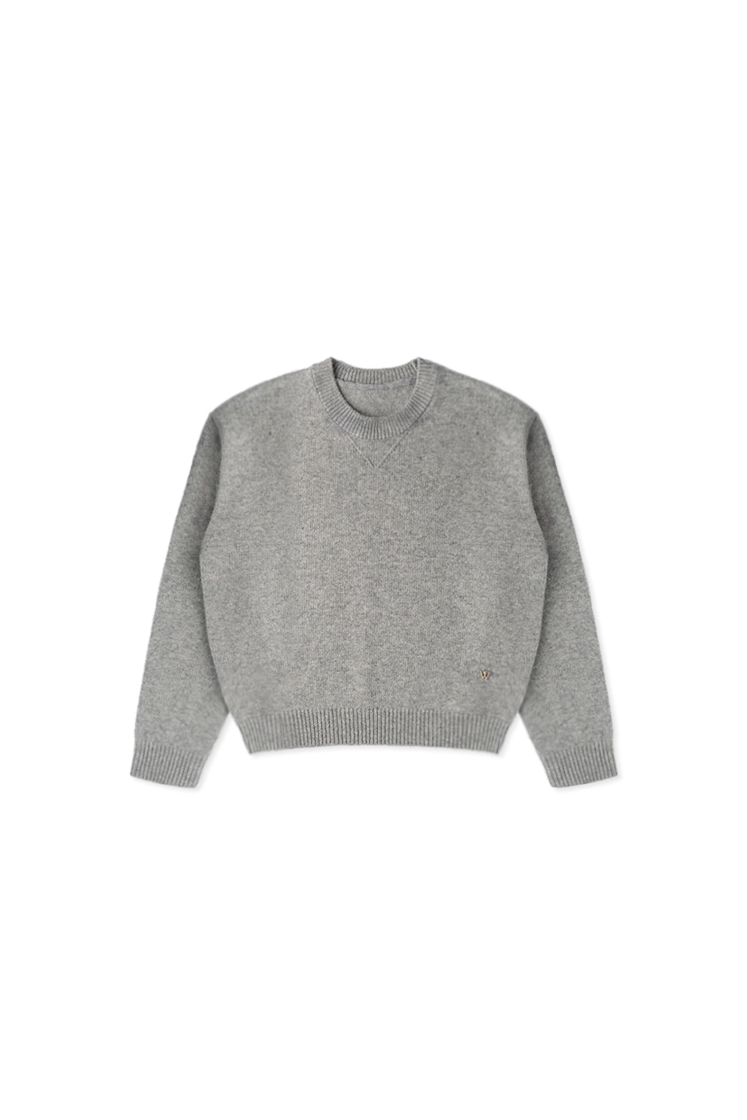 위드아웃썸머 Basic crew knit_gray 상품 이미지 3