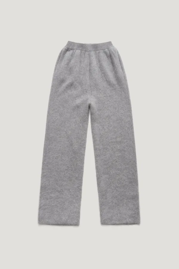 BLUSH HAIRY WOOL KNIT PANTS_MELANGE GREY / ₩219,000