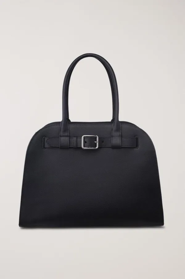 BUCKLE TOTE BAG BLACK