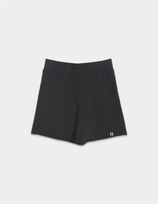 Essential rip biker shorts - charcoal