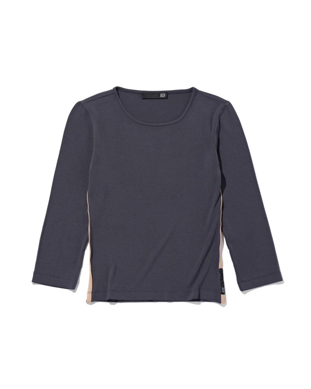 미스치프 ESSENTIAL ROUND NECK 3-QUARTER TOP_CHARCOAL 상품 이미지 1