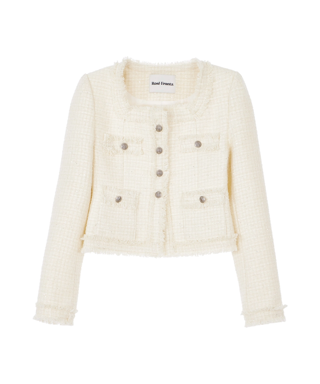 로제프란츠 Spangle Fringe Tweed Jacket [Ivory] 상품 이미지 1