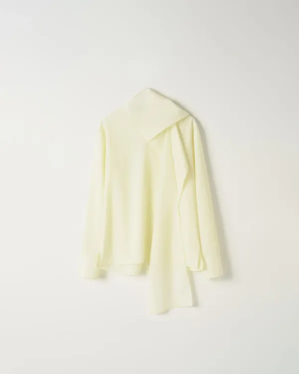 Tie-Neck Blouse [CREAM]