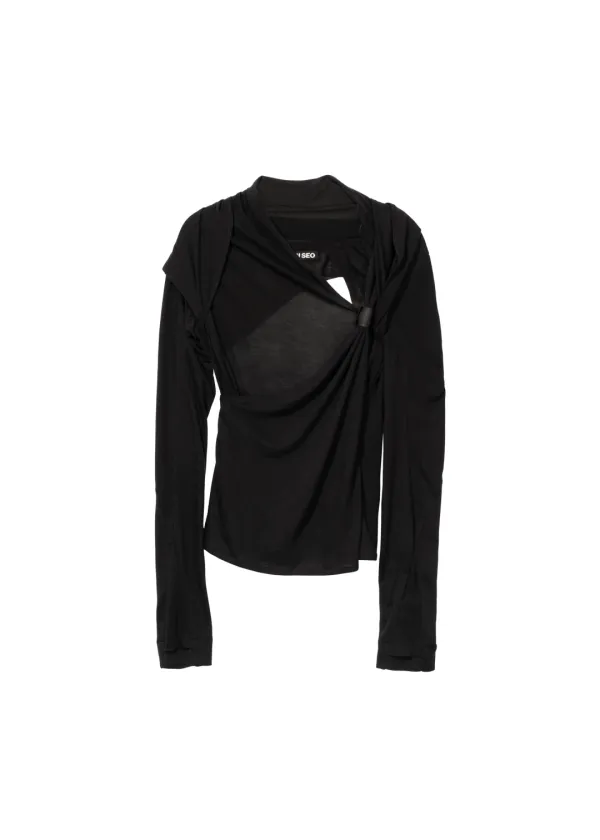 Tied Long Sleeve Top