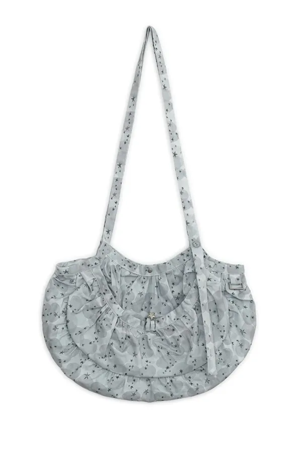 Stardust printed cross bag (Graish blue)
