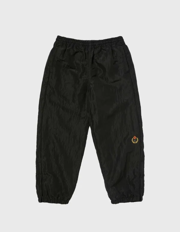 CHILDREN NYLON TRACK PANTS / Black