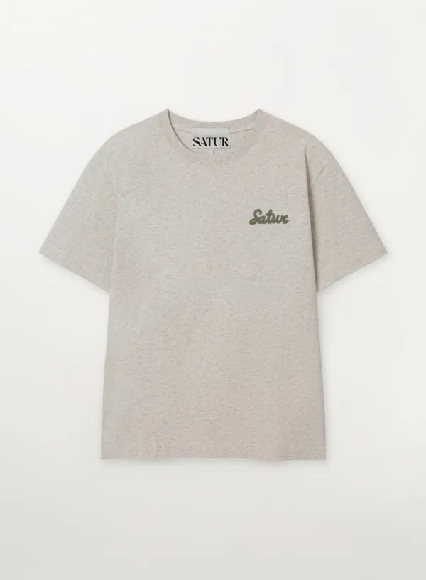 Flowing Small Logo T-Shirt - Oatmeal