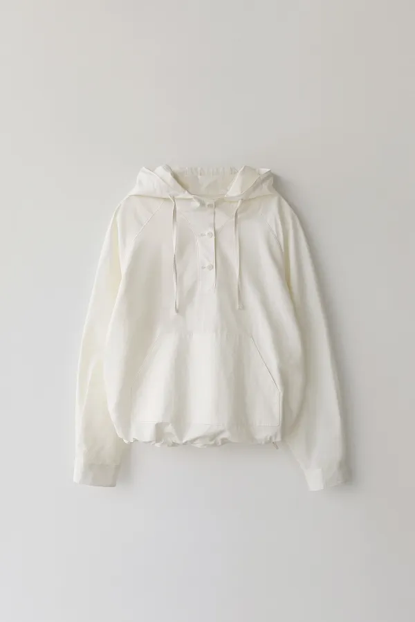 4TH / Castel hoodie anorak (White)