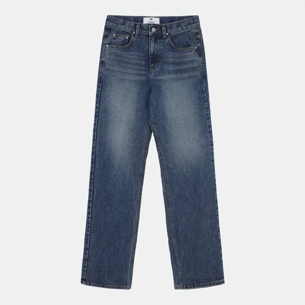 [스프링세일] [뭉경,은현 PICK] straight-fit denim pants (blue)