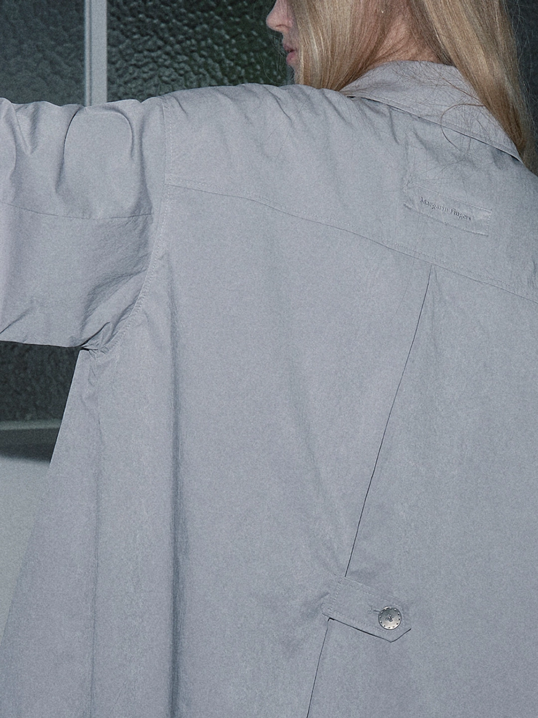마가린핑거스 FLARE HALF COLLAR JACKET (LIGHT GREY) 상품 이미지 2