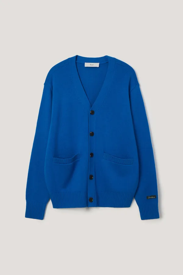 UNISEX BOYFRIEND KNIT CARDIGAN BLUE_UDSW6A102B2