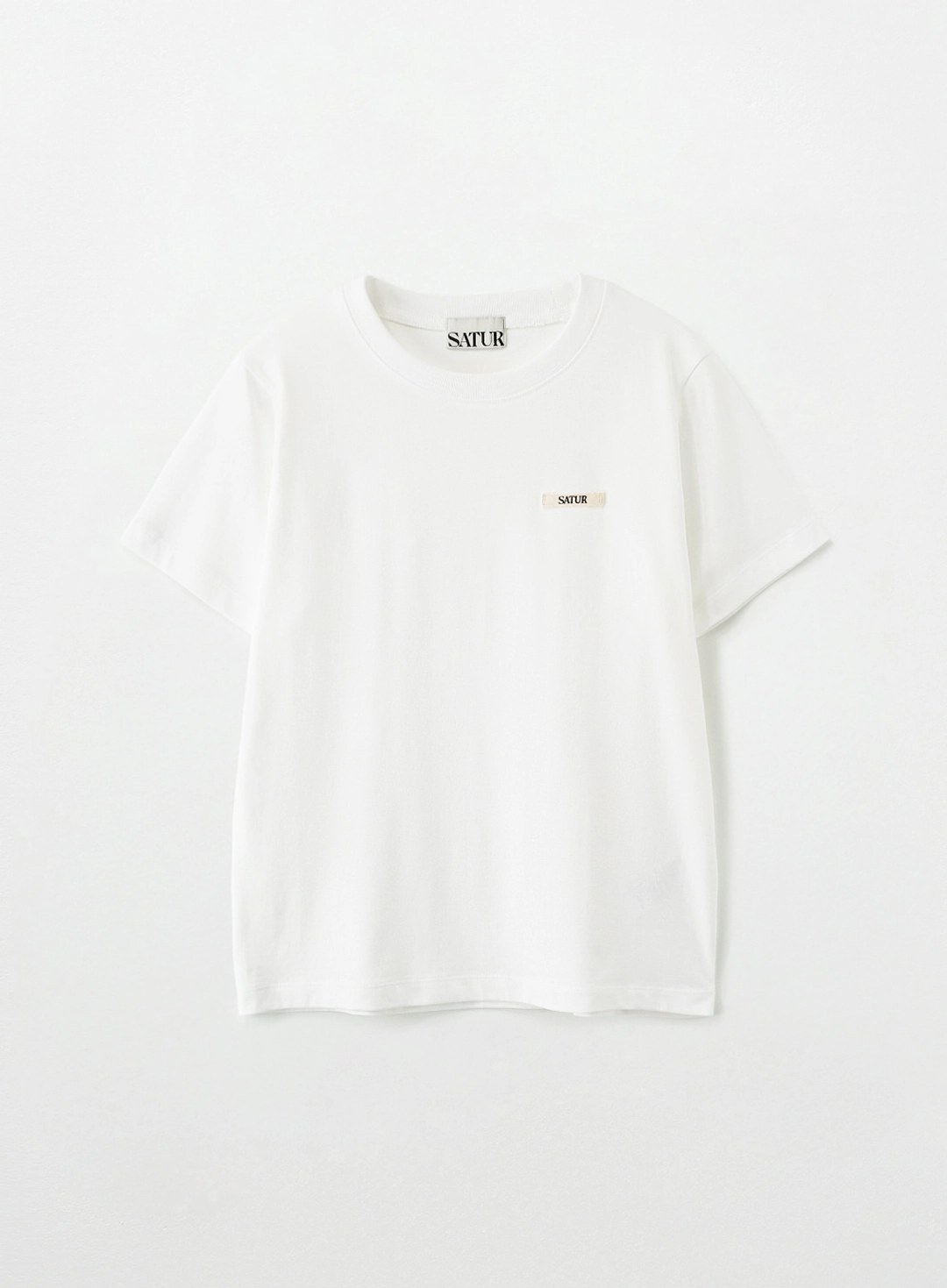 세터 [신예은 Pick] (W) Supima Basic Crewneck T-Shirt - White 상품 이미지 1