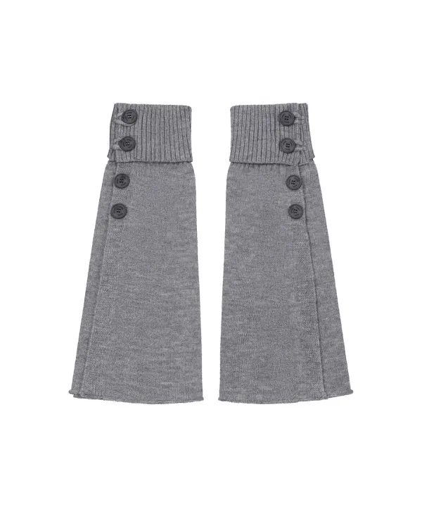 [레이 PICK] Button loop leg warmer GREY