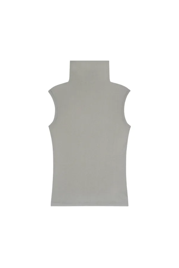 BREEZE HIGH-NECK TOP (GRAY)