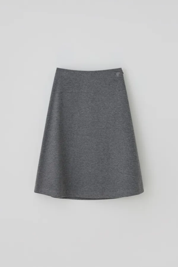 T/T Heritage flare skirt (gray)