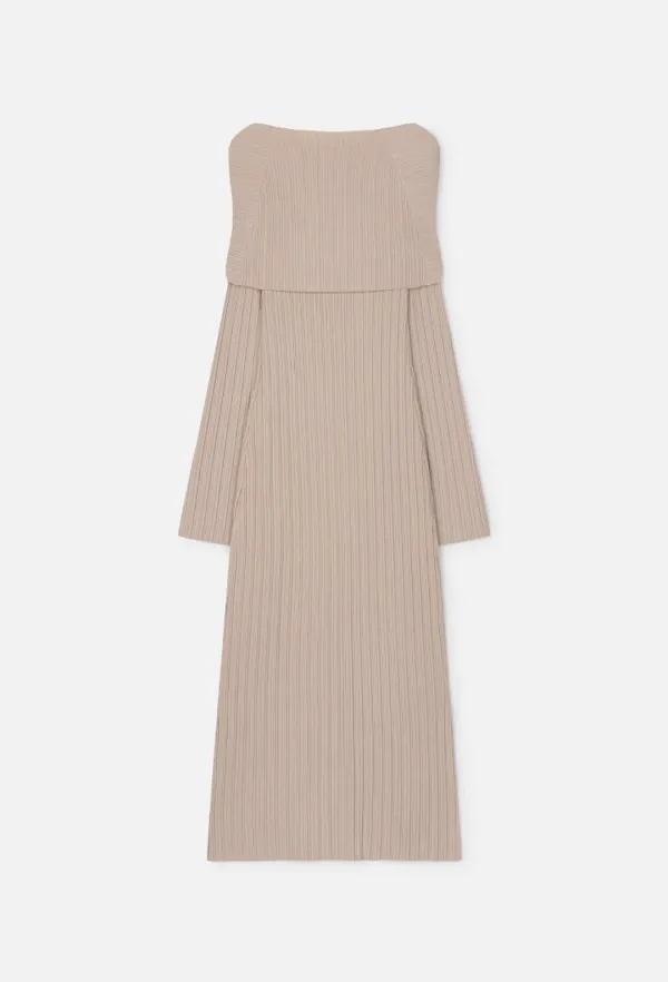 Noelle knit dress (Beige)