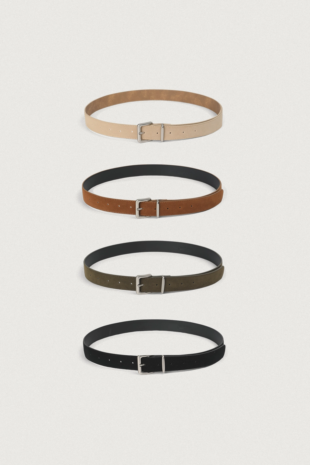 샤드라마 SQUARE BUCKLE SUEDE BELT [4COLOR] 상품 이미지 1