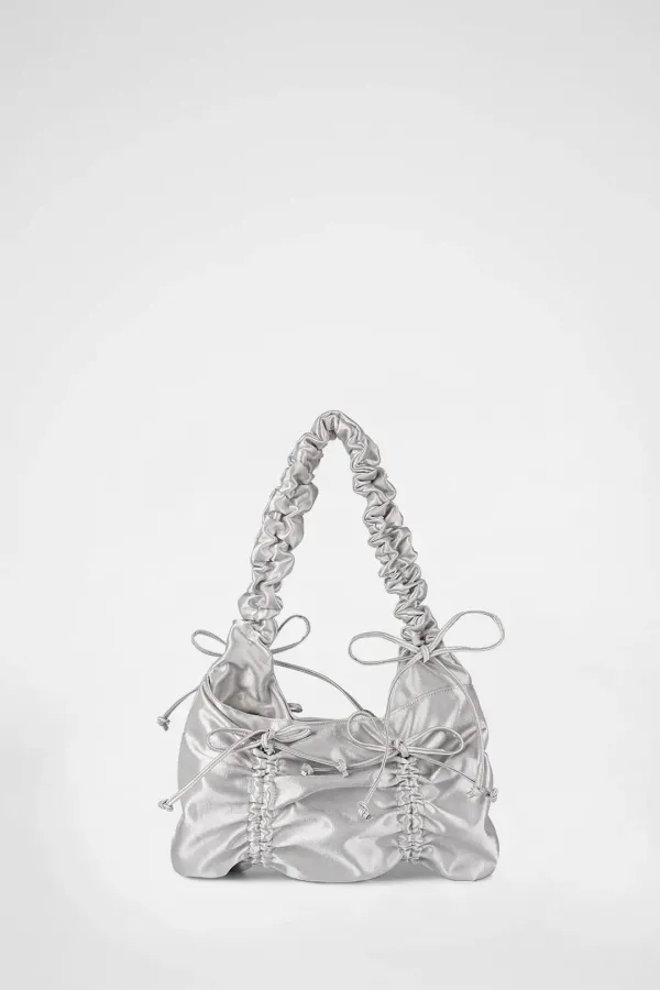 MULTI-RIBBON BAG / SILVER