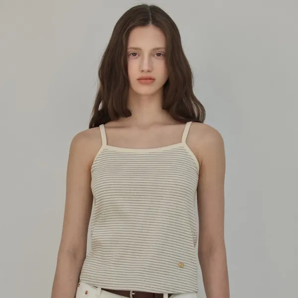 Stripe sleeveless Top_3Color