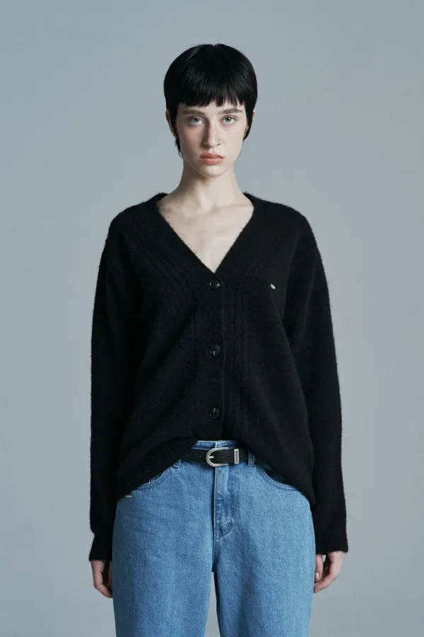 JOY KNIT CARDIGAN BLACK