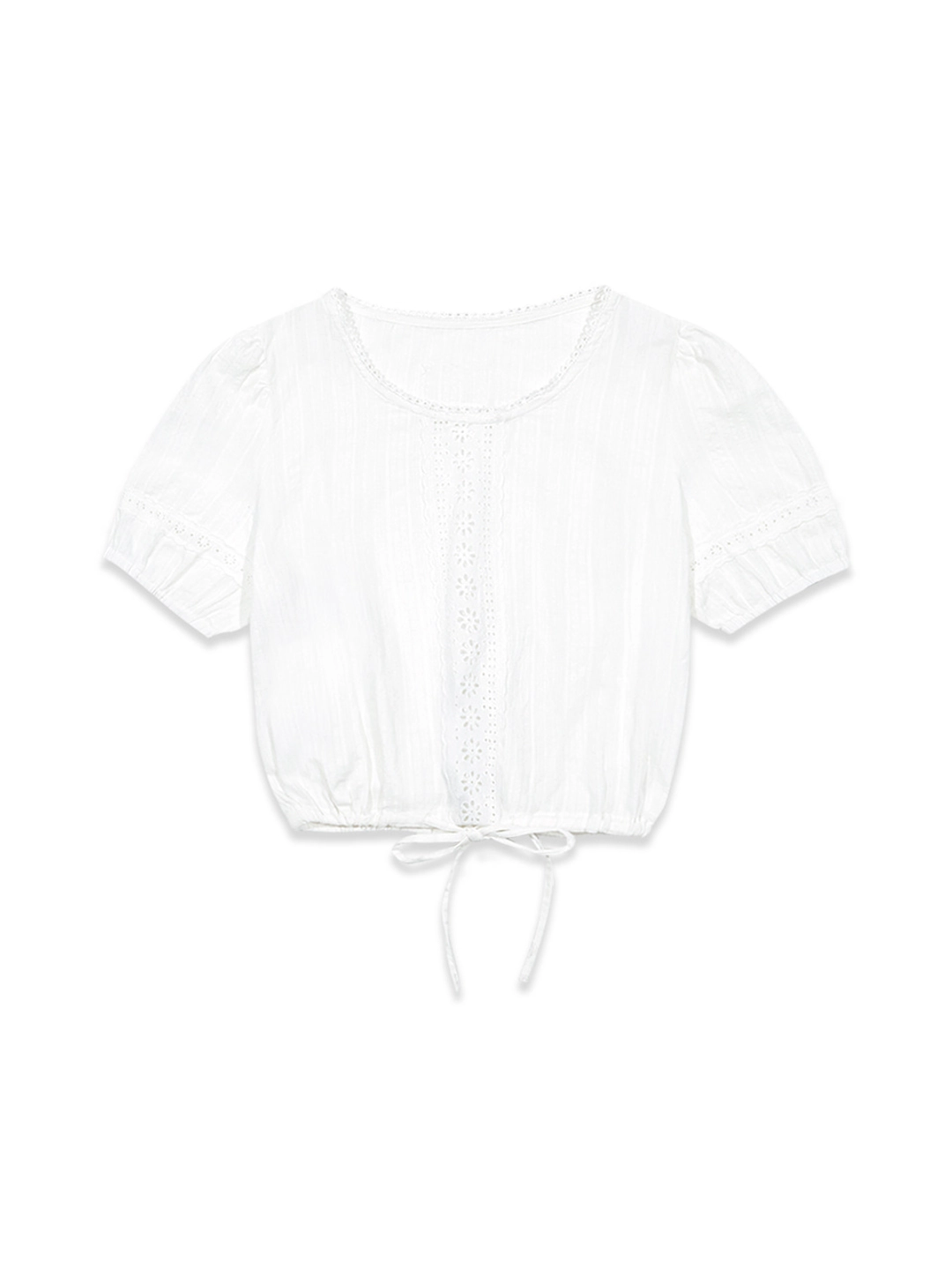 마가린핑거스 LACE SCOTCH BLOUSE (WHITE) 상품 이미지 3