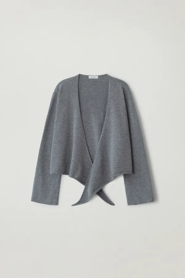 Low cardigan (Gray)