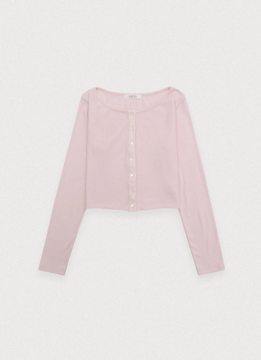 포에토 Soft mellow tee cardigan - light pink 상품 이미지 3