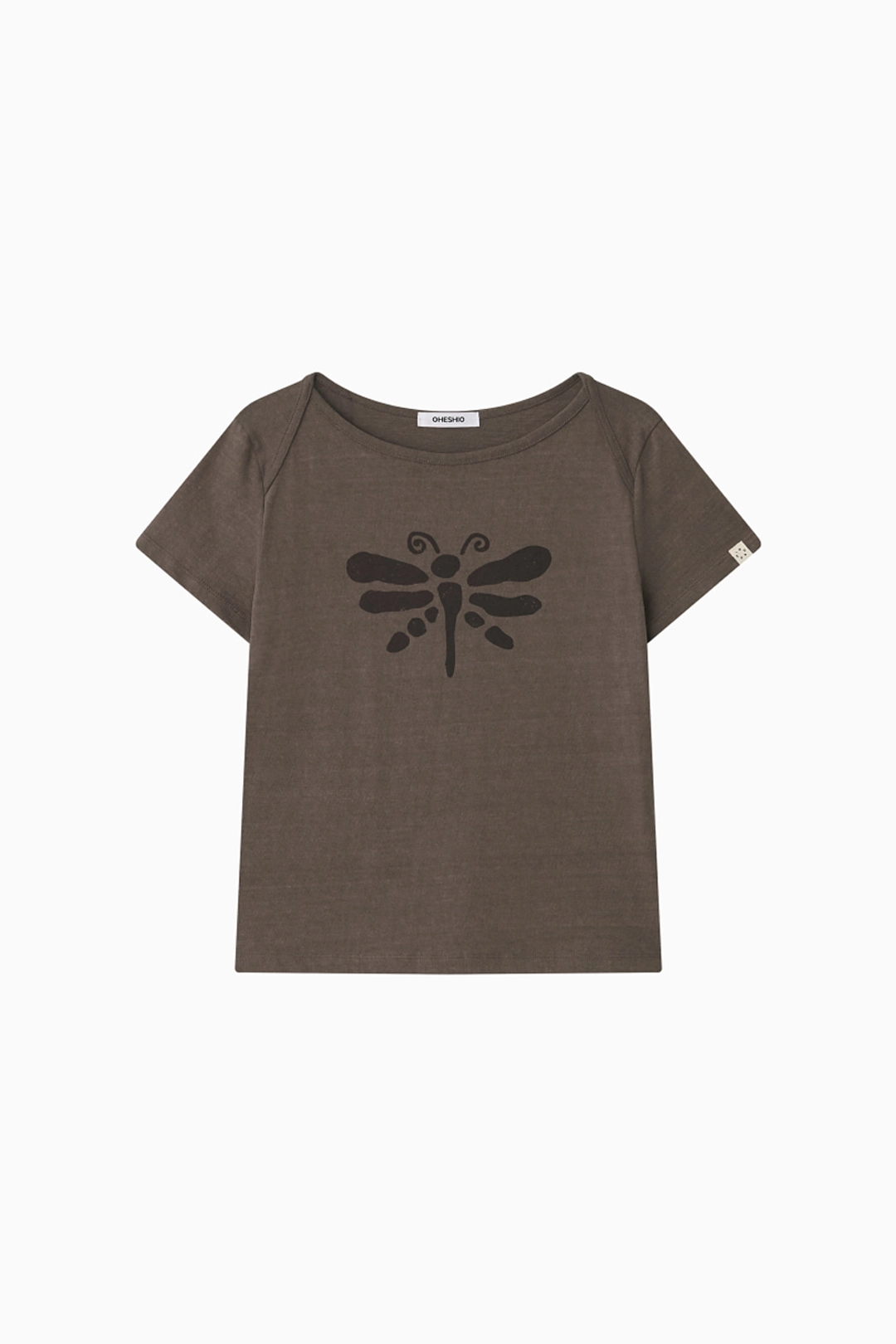 오헤시오 VINTAGE DRAGONFLY SLIM T-SHIRT, BROWN 상품 이미지 1