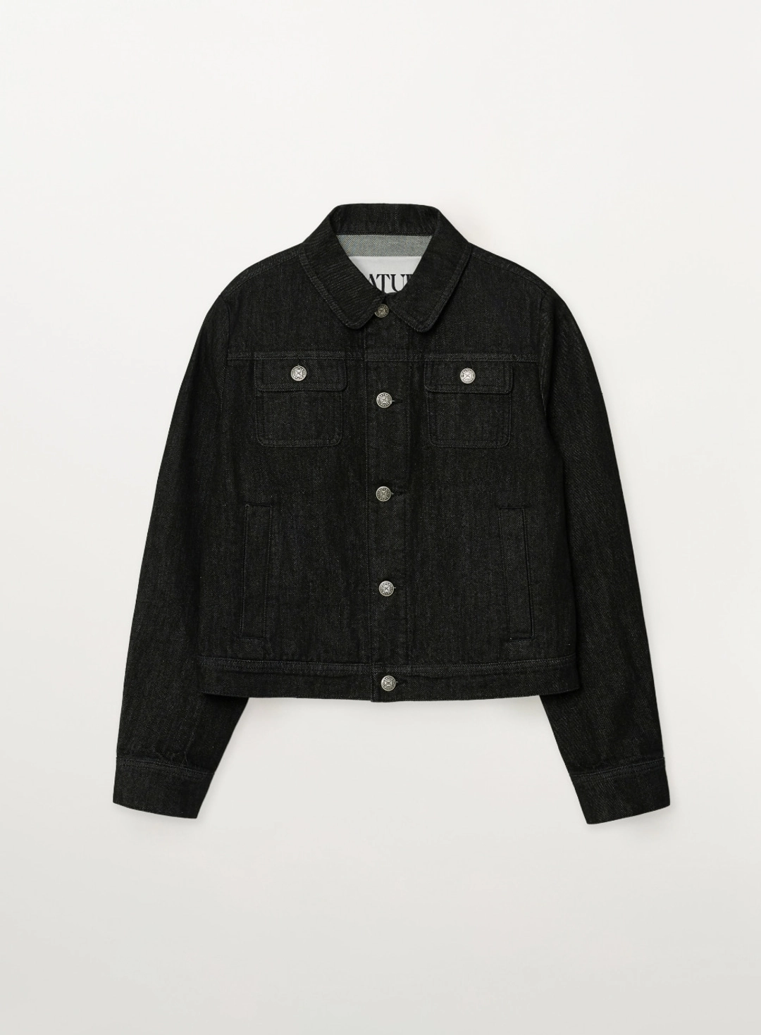 세터 (W) Classic Nonfade Denim Trucker Jacket - Black 상품 이미지 1