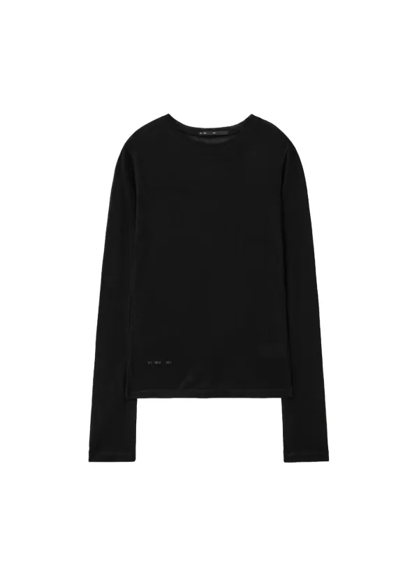 BASIC TENCEL ROUND T, BLACK